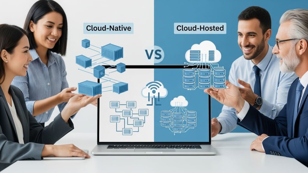 cloud native vs cloud hosted